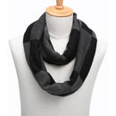 Black & Gray Shaded Checkered Cotton Scarf