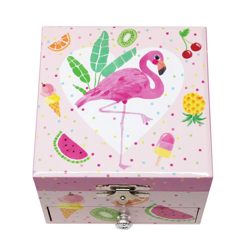 Fabulous Flamingo Small Music Box