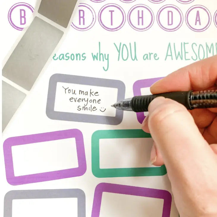 Scratch OFF Reasons You are Awesome - Happy Birthday