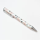 Pink Floral Spot Gold Boxed Pen