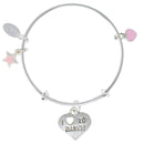 Love to Dance Silver Bangle Bracelet by ZOMI GEMS