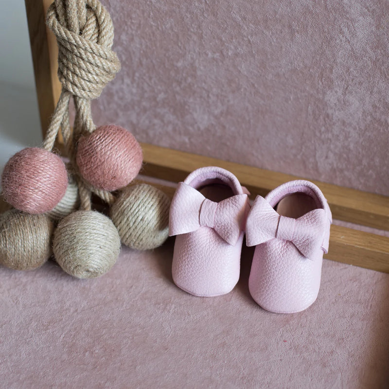 Pink Baby Maya Bow Shoes