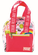 Mini Backpack Puffer Printed Message Bag