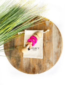 Legacy Learning Academy - Silicone & Wood Rattle - Fushia