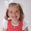 Sterling Silver Girls Love Bar Necklace with Heart for Kids