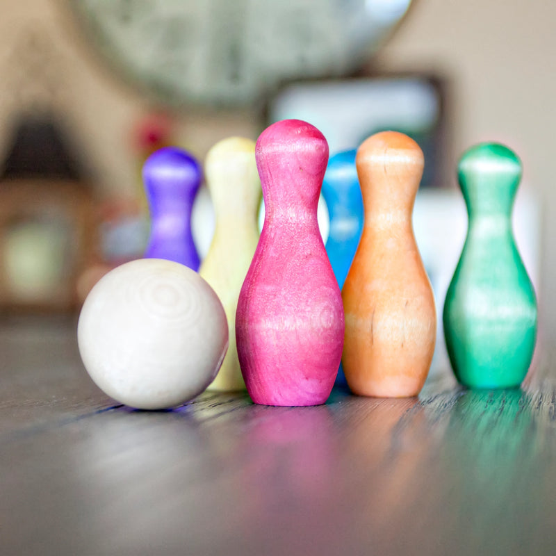 Tabletop Bowling Set - Rainbow Colors