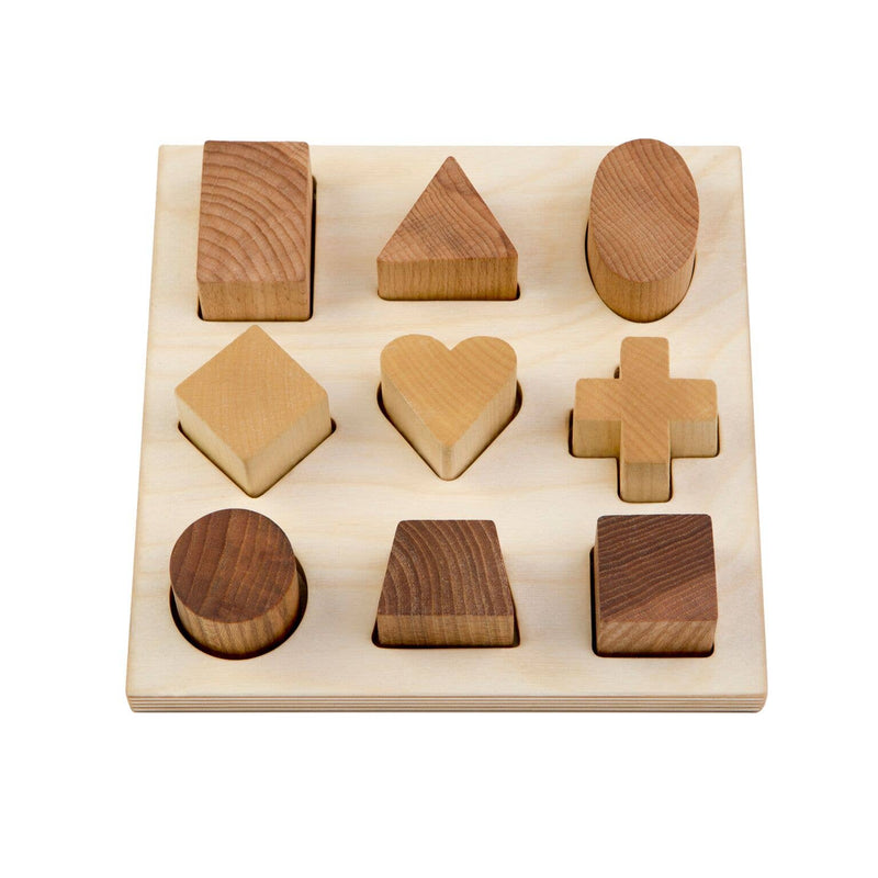 Stacking Montessori ToyShape Puzzle Board Rainbow