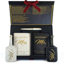 Mr. & Mrs. Luggage Tags + Passport Holder |  Unique Wedding and Honeymoon Gift