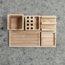 Handmade oak desk organizer - Five piece desk organizer