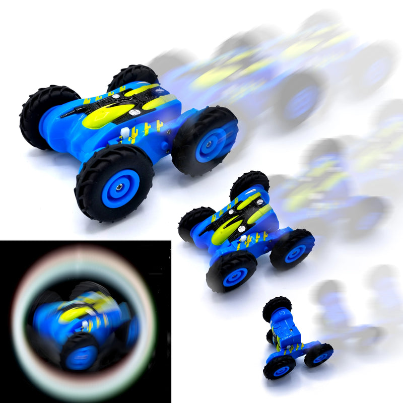 Hyper Runner Stunt Blue. 360° Spin & Double-Sided Run RC Car