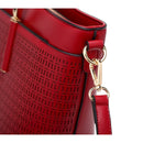 Burgundy Sacred Love Crystal Handmade Fashion Tote Bag