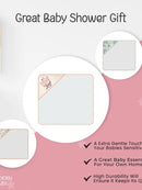 3Pk Hooded Baby Towels & Washcloth Gift Set - Made With Love
