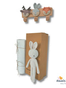100% Organic Bamboo Blanket and White Rabbit, Perfect Gift