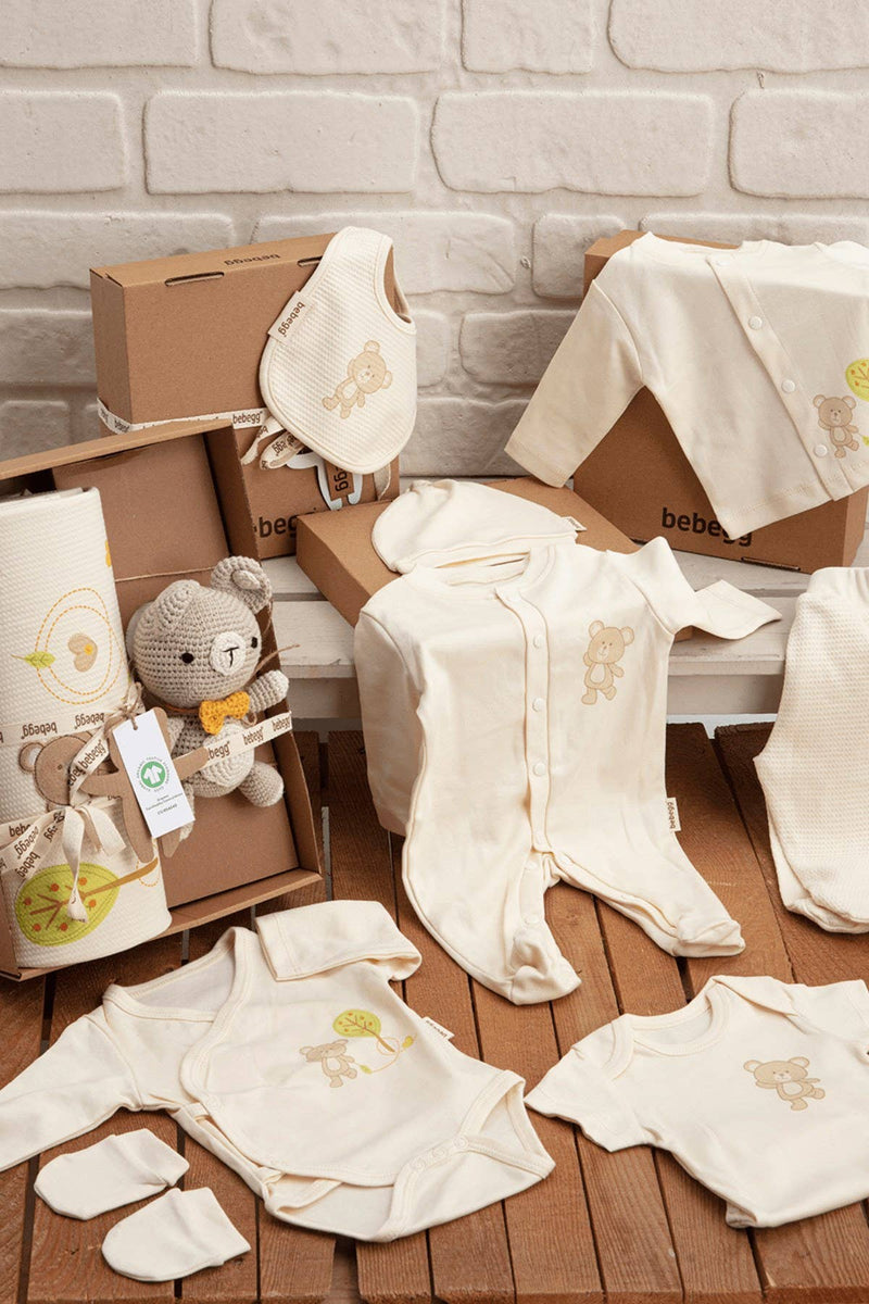 Organic Newborn set-11 Pieces Bundle-Teddy Bear