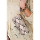 Snakeskin Print Wallet with Wristlet - 5 Assorted