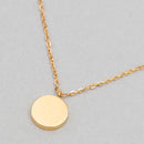 Necklace - Gold Circle