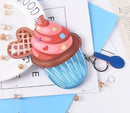 Cupcake Coin Purse Keychain