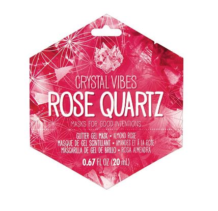 Crystal Vibes Rose Quartz Glitter Gel Face Mask