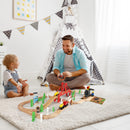 Wooden Track & Train Pack -80 Pcs