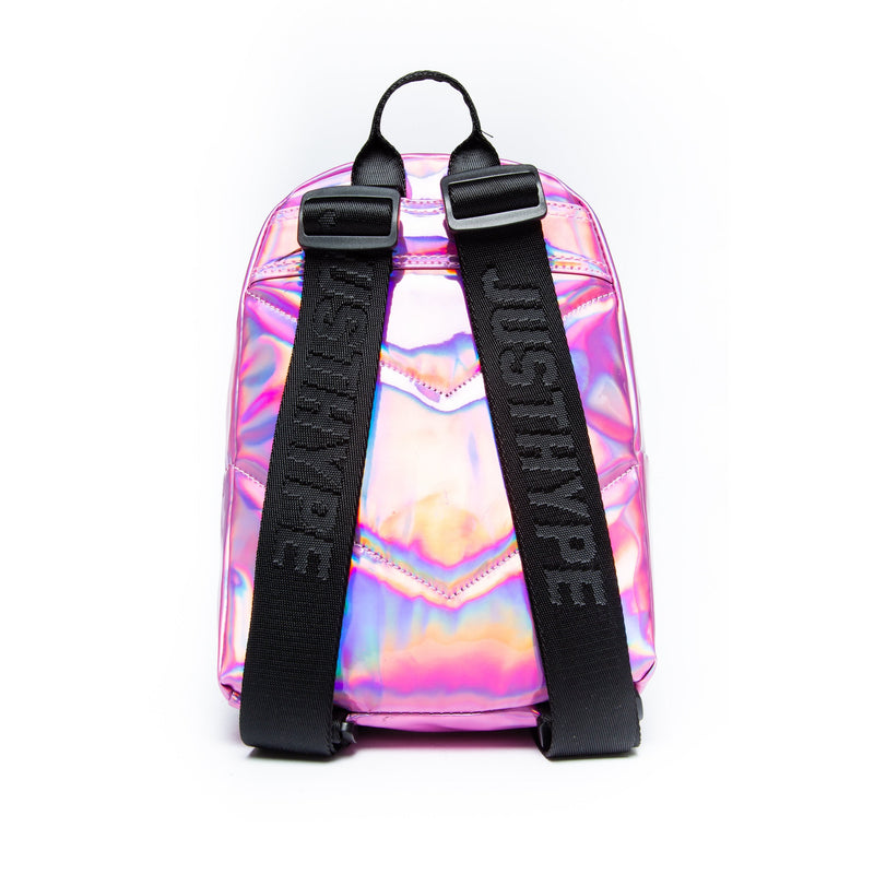 Hype Pink Holographic Mini Backpack