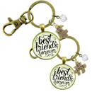 SET of 2 Best Friends Forever Keychains Bff Quote Jewelry…