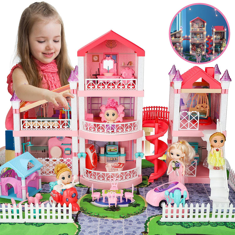 Dollhouse Dreamhouse with Accessories - Pink