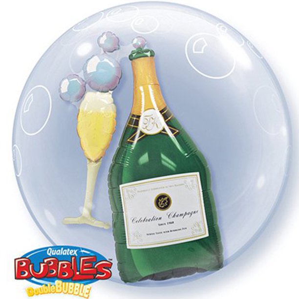Champagne Double Bubble Balloon