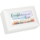 Petite Keepsake Box Daughter White