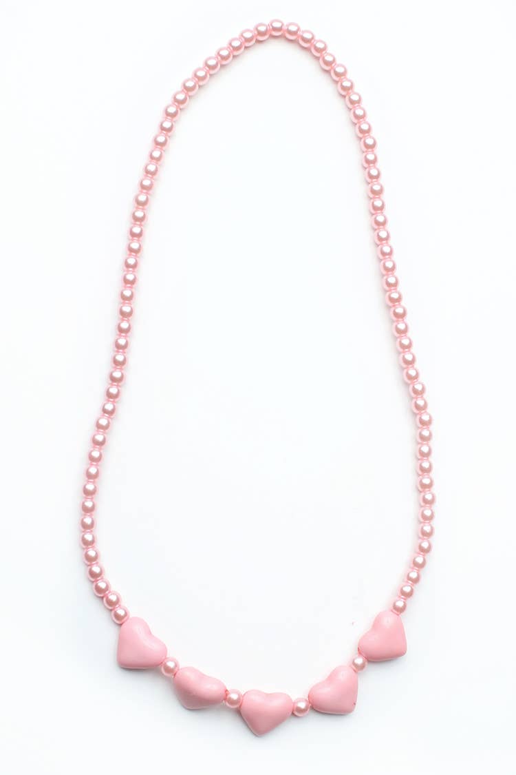 Heart Necklace- Pink