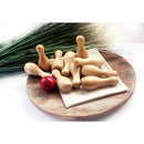 Tabletop Bowling Set - Natural Wood and Red Ball