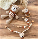 Organic Crotchet Teddy Bear Gift Set, naturally designed
