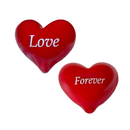 Red Pocket Hearts with Glow in the Dark Text