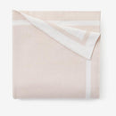 Blush Tuxedo Stripe Reversible Cotton Knit Baby Blanket