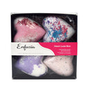 Heart Luxe Box Handmade Fizz & Foam Heart Bath Bombs (4)