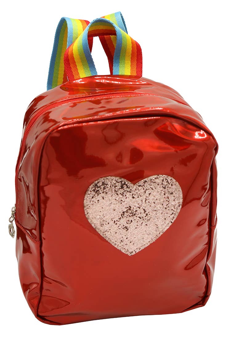 Heart Backpack- Red