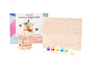 3D Wooden Puzzle Paint Kit: Carousel