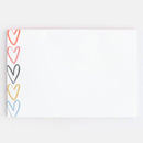 Multi Outline Heart Desk Pad
