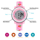 Girls Digital Sports Watch with many features - Cherries