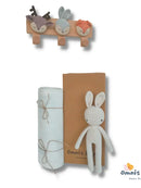 100% Organic Bamboo Blanket and White Rabbit, Perfect Gift