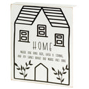 Tabletop Plaque Home Where Love 8x10