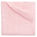 Pink Cable Knit Blanket