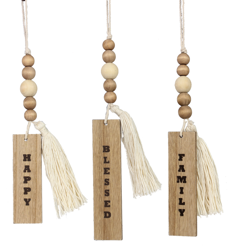 Wood Tassel Hanging Signs