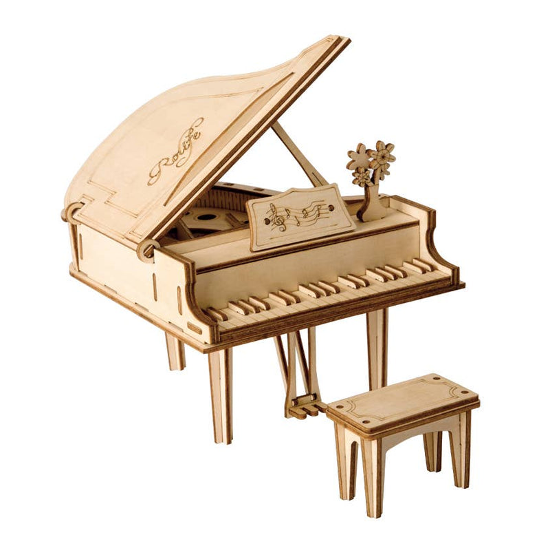 3D Wooden Puzzle: Piano