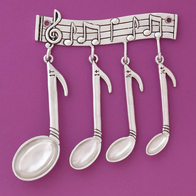 Music Measuring Spoons with Rack - Boxed