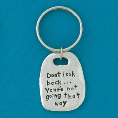 Don't Look Back Quote Keychain (Boxed)