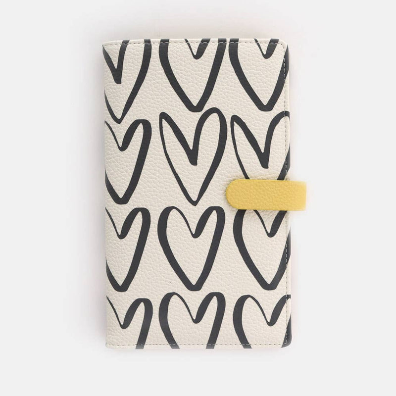 Outline Hearts Travel Wallet