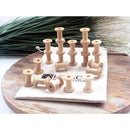 Wood and natural - Wooden Spool Stacking