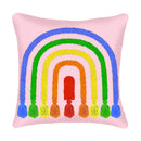 Square Hook Pillow - Rainbow