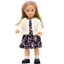 6.5" mini posable doll-floral dress