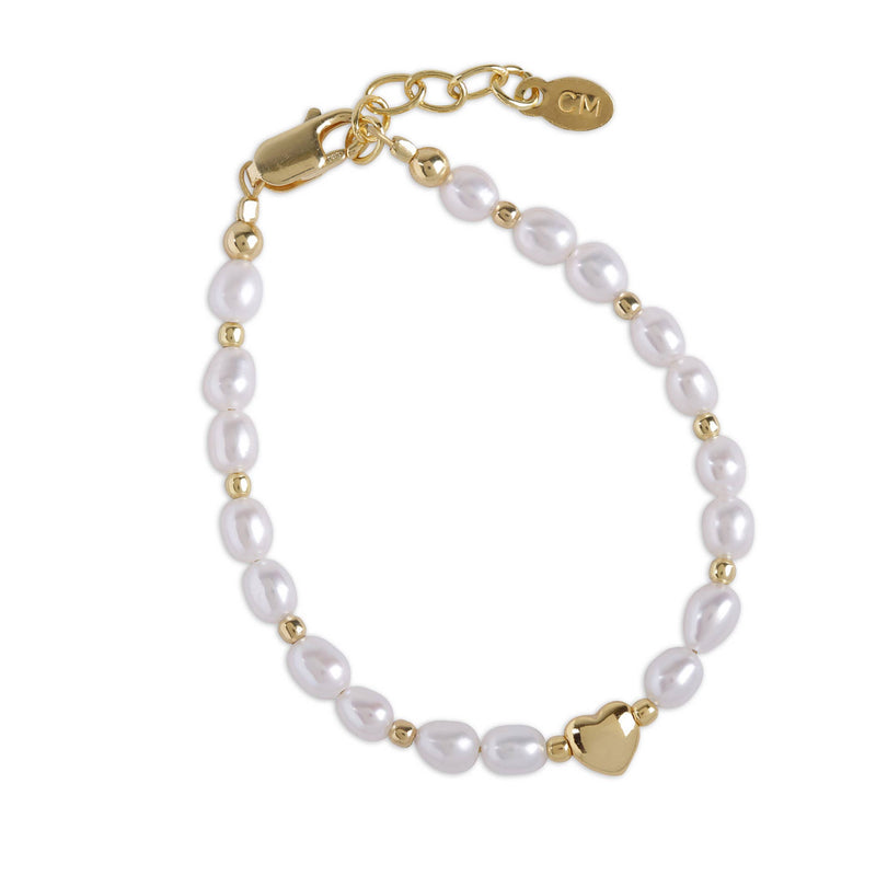 Willow - Gold Plated Pearl Baby & Children's Bracelet